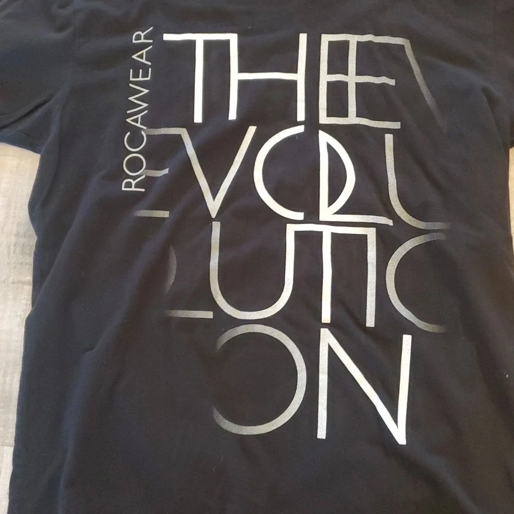 Rocawear‎ T-Shirt Mens Evolution Graphic XL Streetwear Black Vintage Jay Z Y2K